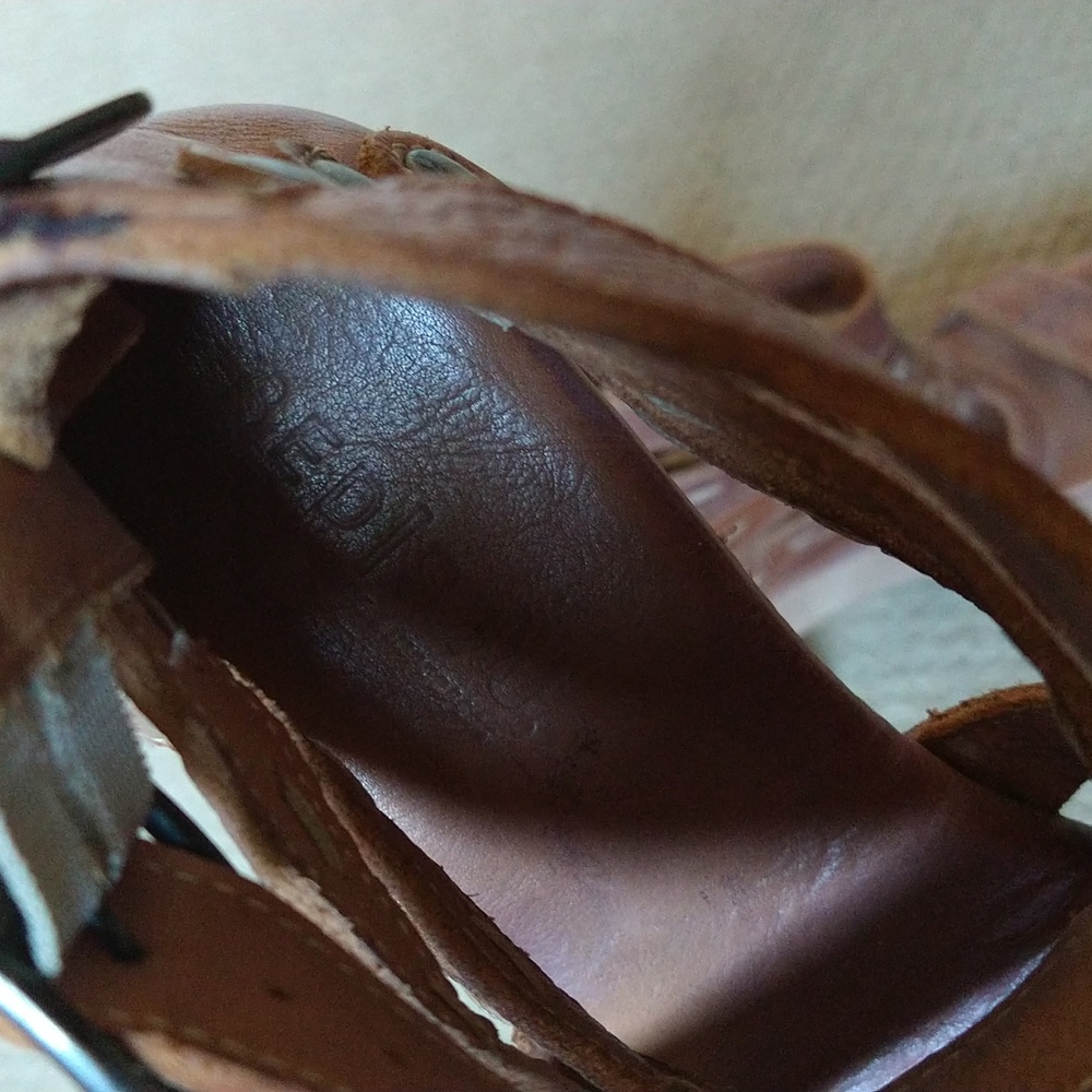 Bed/Stu Chunky Wooden Heel Sandals Size 7 - Picture 2 of 8